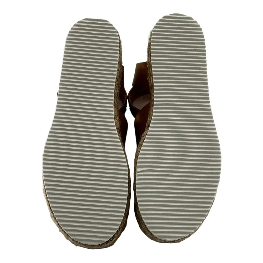 Platform Espadrilles Women’s Sandals (Tan) - Size 6.5 - Picture 9 of 11